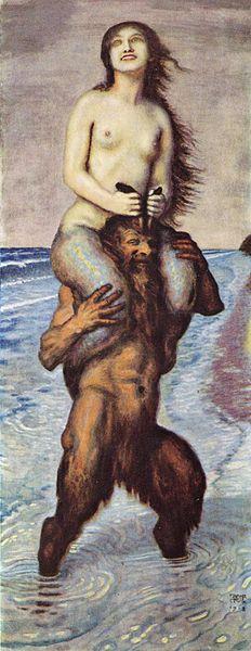 Franz von Stuck Faun und Nixe